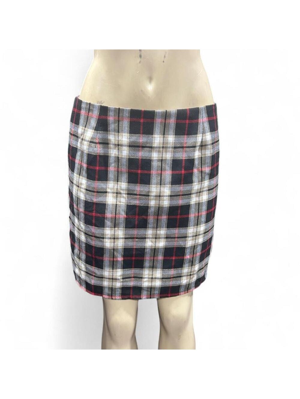 Nasty Gal Plaid Mini Skirt UK 12 US 8